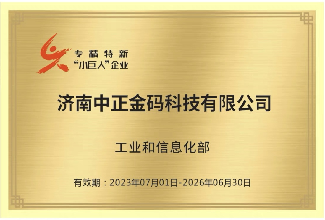 National-Level Specialized and Innovative Little Giant Enterprise